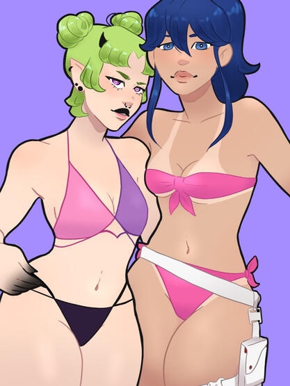 slime &amp; akemi(alecandstuff)